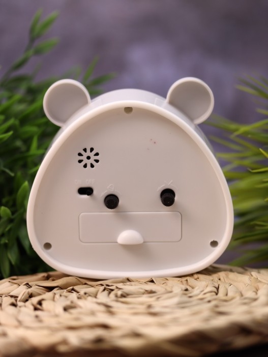 Часы-будильник «Cute ears», gray (11х11 см) 