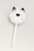 Ручка с помпоном "Meow", white 