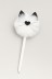 Ручка с помпоном "Meow", white