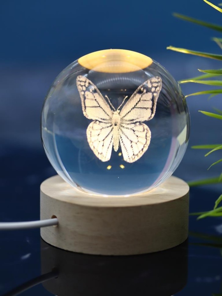 Ночник 3D iLikeGift "Бабочка" (6 см)