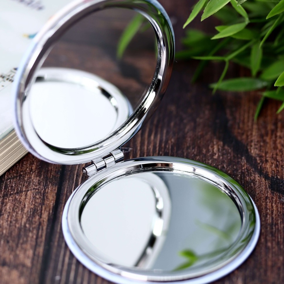 Зеркало "Счастливая лапка", фиолетовое