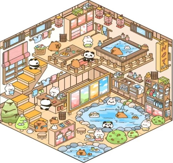 Наклейки+пинцет для творчества румбокс "Аквапарк", коричневые (16*20 см) 