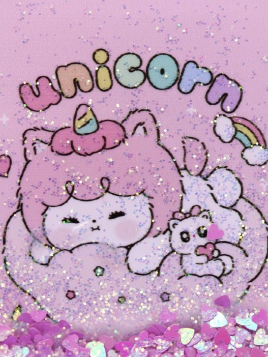 Зеркало шейкер раскладное &quot;Unicorn&quot;, розовое, 8*6 см 