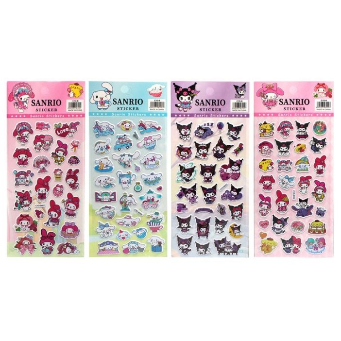 3D наклейки Sanrio &quot;Kuromi and friends&quot; (10*22 см), mix 