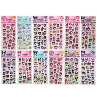 3D наклейки Sanrio "Kuromi and friends" (10*22 см), микс