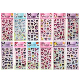 3D наклейки Sanrio "Kuromi and friends" (10*22 см), микс