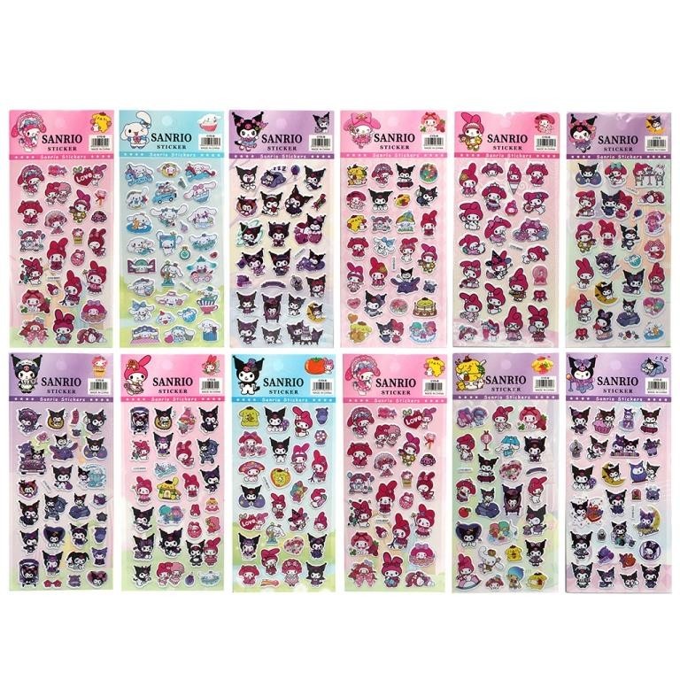 3D наклейки Sanrio "Kuromi and friends" (10*22 см), микс