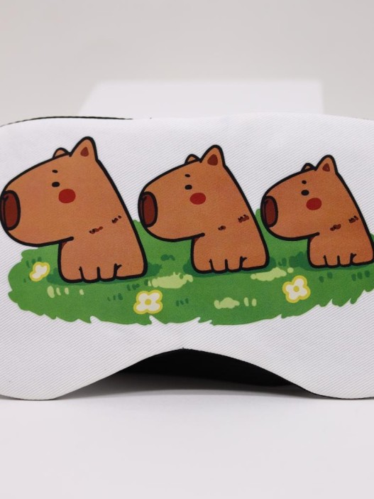 Маска для сна гелевая &quot;Capybara routine&quot;, white 