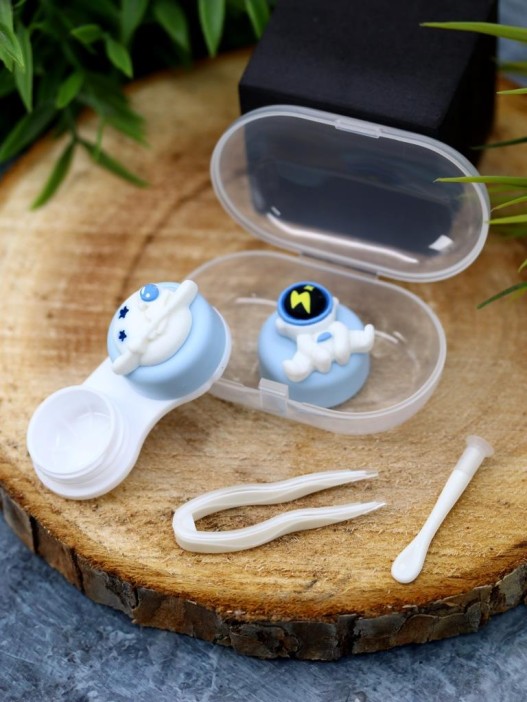 Контейнер для линз «Space astronaut lightning» 