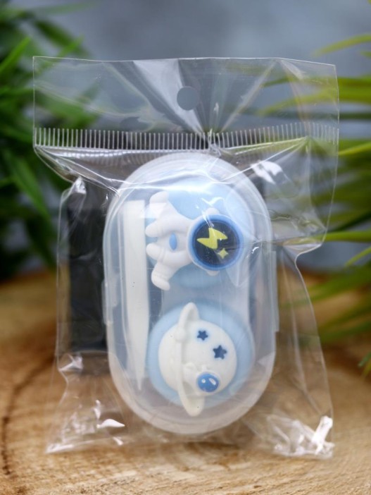 Контейнер для линз «Space astronaut lightning» 