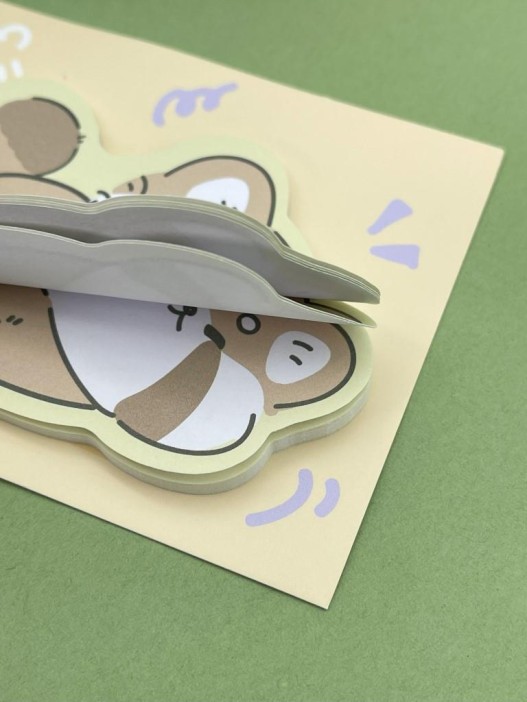 Блок стикер для записей &quot;Racoon dreaming&quot;, orange 