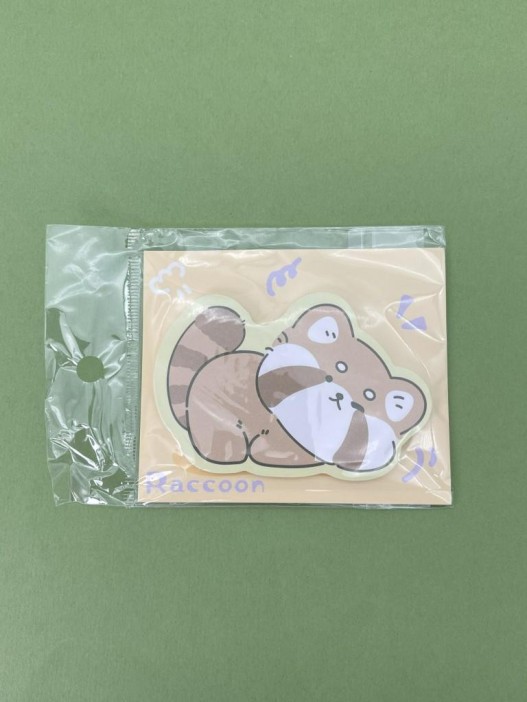 Блок стикер для записей &quot;Racoon dreaming&quot;, orange 