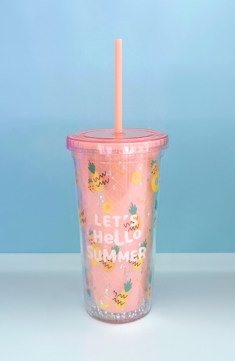 Тамблер "Hello summer", orange 