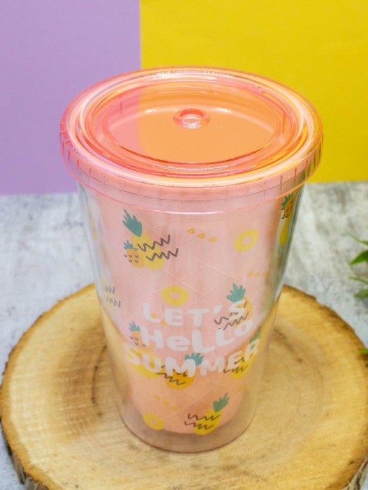 Тамблер "Hello summer", orange 