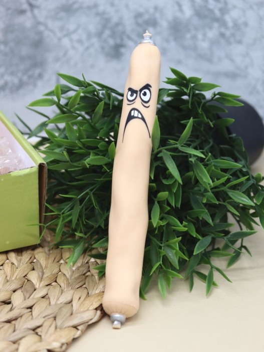 Мялка - антистресс «Funny sausage», beige 