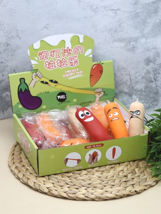 Мялка - антистресс «Funny sausage», beige 