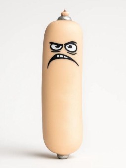 Мялка - антистресс «Funny sausage», beige