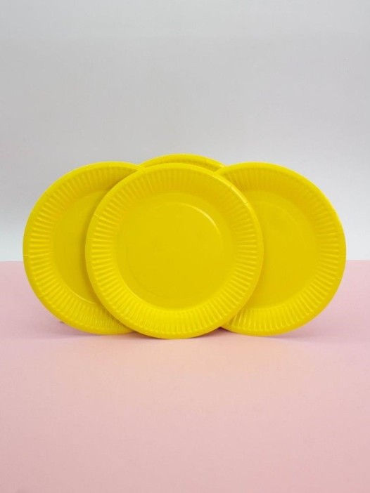 Набор бумажных тарелок 20 шт. &quot;Party yellow&quot; (180 мм) 