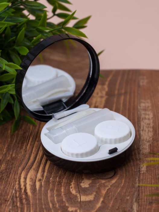 Контейнер для линз «Marble», black 