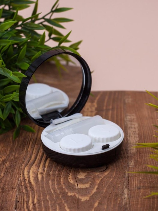 Контейнер для линз «Marble», black 