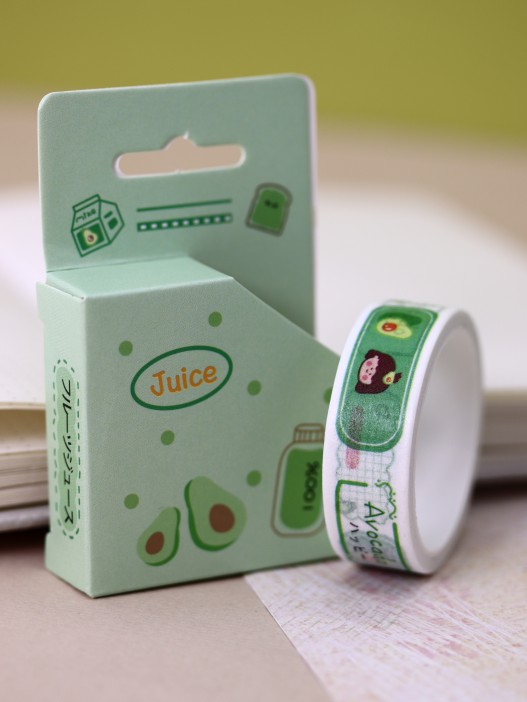 Декоративный скотч «Funny avocado», bottle 