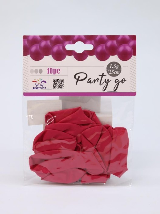 Набор воздушных шаров 10 шт. &quot;Timeless&quot;, rose red (25 см) 