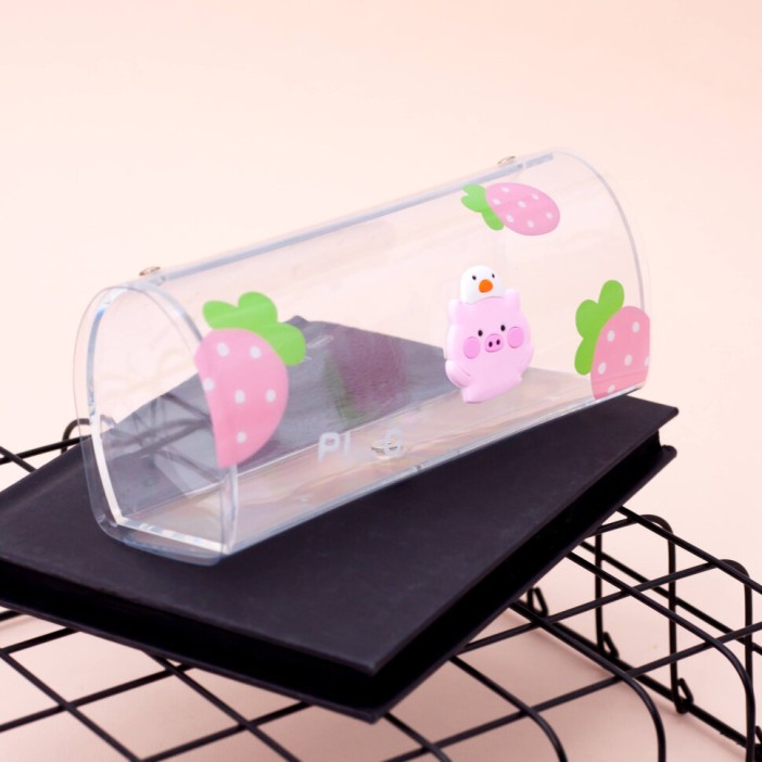 596C Чехол для очков "Big clear Pig" 