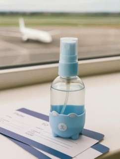 Дорожная бутылочка "Bear", blue (60 ml)