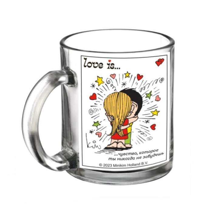 Набор кружек &quot;Love is...Объятия&quot;, 320 мл, стекло 