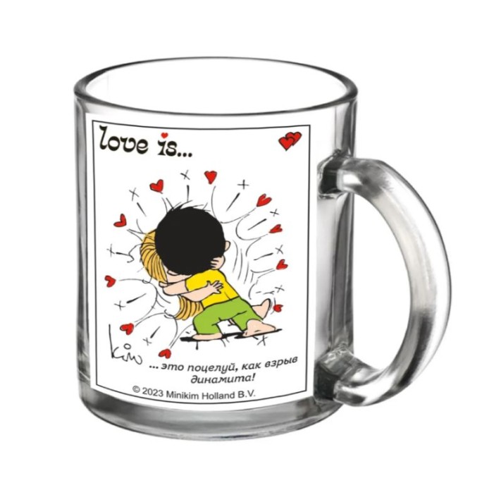 Набор кружек &quot;Love is...Объятия&quot;, 320 мл, стекло 