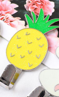 Крючок на липучке «Pineapple», yellow 
