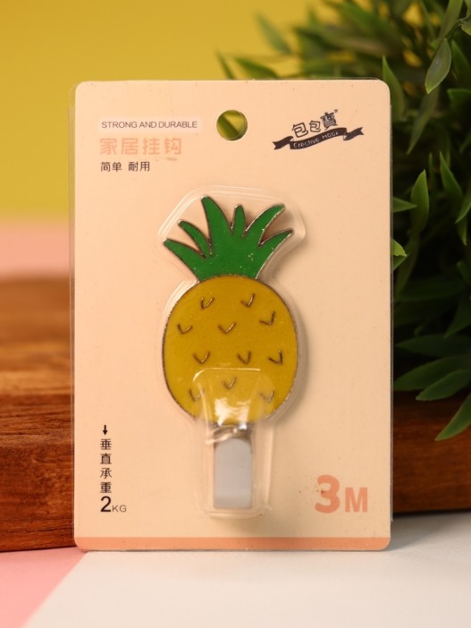 Крючок на липучке «Pineapple», yellow 