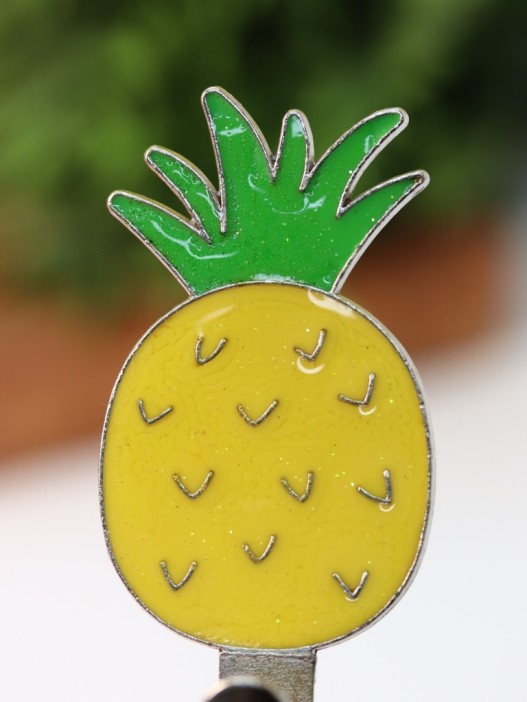 Крючок на липучке «Pineapple», yellow 