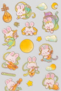 Наклейки "Incredible rabbit"