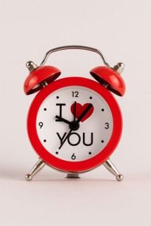 Часы-будильник «I love you», (7*5*1.8 см)