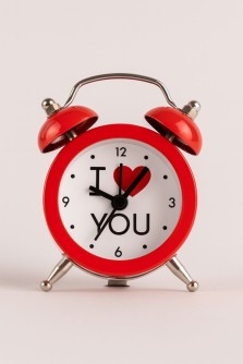 Часы-будильник «I love you», (7*5*1.8 см)