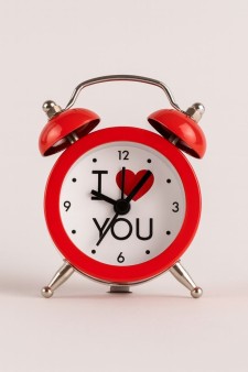 Часы-будильник «I love you», (7*5*1.8 см)