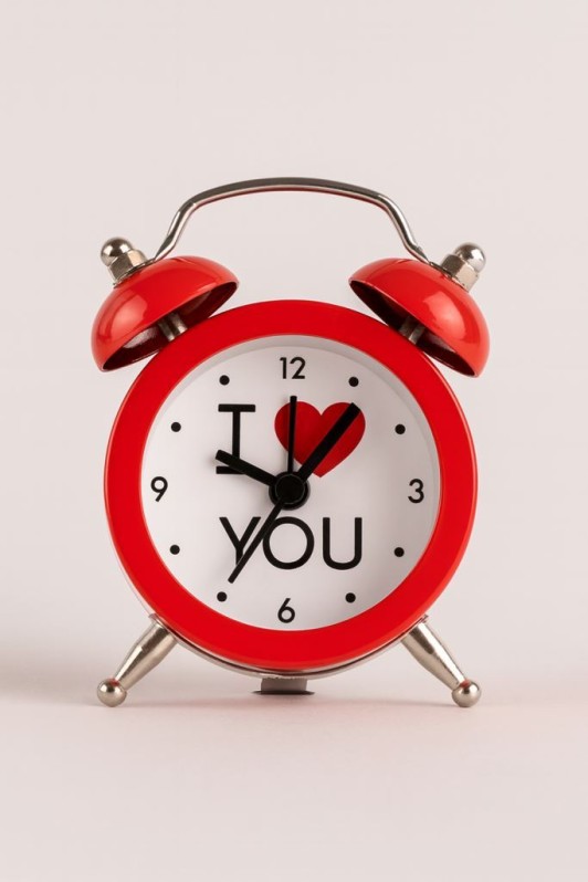 Часы-будильник «I love you», (7*5*1.8 см) 