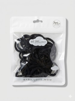 Набор резинок для волос 50 шт. "Daily fashion", black