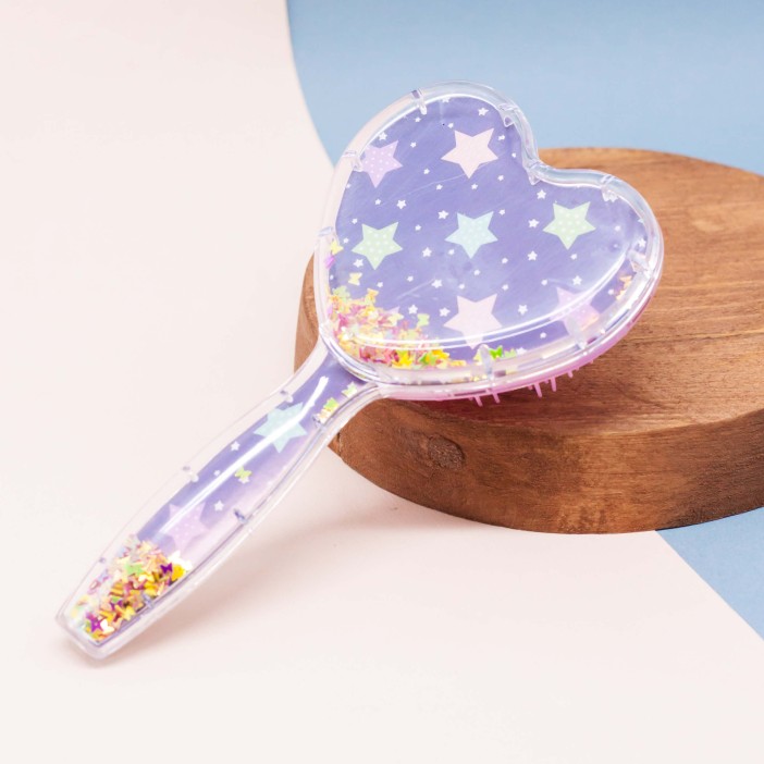 Расческа «Heart starry sky», purple 