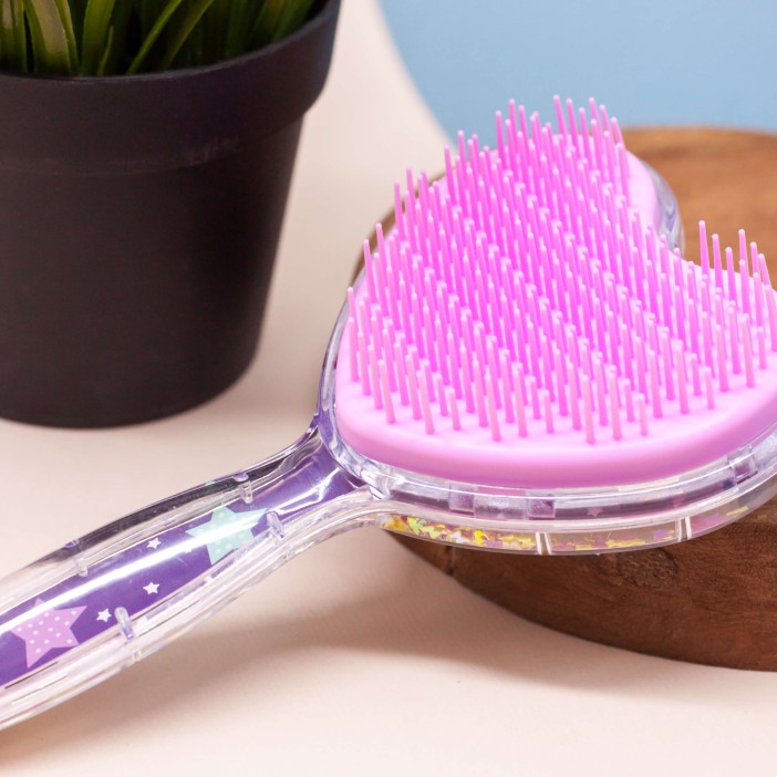 Расческа «Heart starry sky», purple 