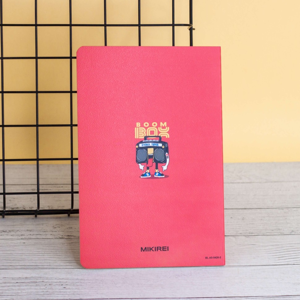 Тетрадь (A5) "Music player box", red (13.5*20.5)