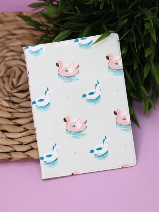 ОБЛОЖКА ДЛЯ ПАСПОРТА Flamingo Unicorn, плотность 560 мкм 