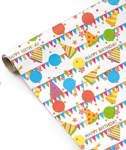 Упаковочная бумага «Party Wrap» 1 рулон, 50*70 см 