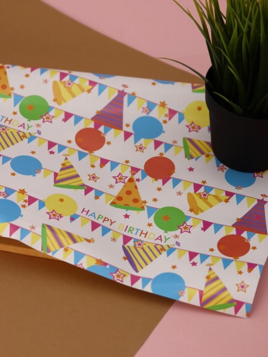 Упаковочная бумага «Party Wrap» 1 рулон, 50*70 см 