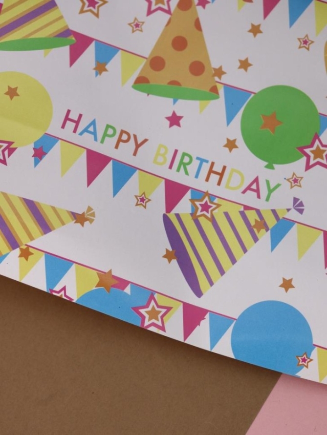 Упаковочная бумага «Party Wrap» 1 рулон, 50*70 см