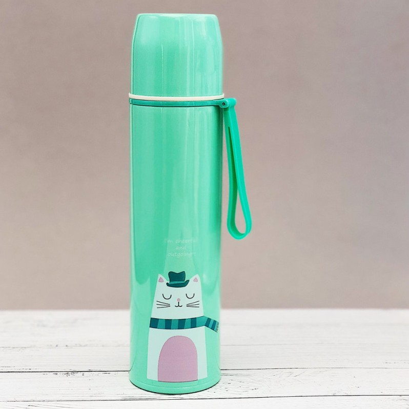 Термос &quot;Cat&quot;, green (500ml) 