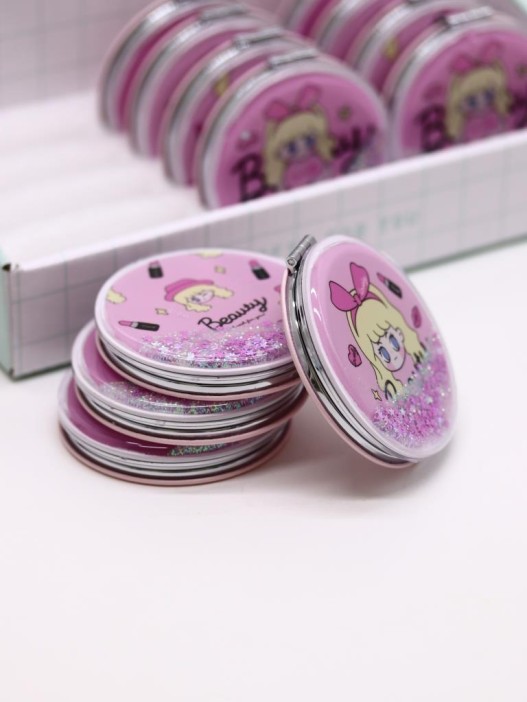 Набор зеркал «Beautiful girl» шоу-бокс 12 шт. (4 цвета) 