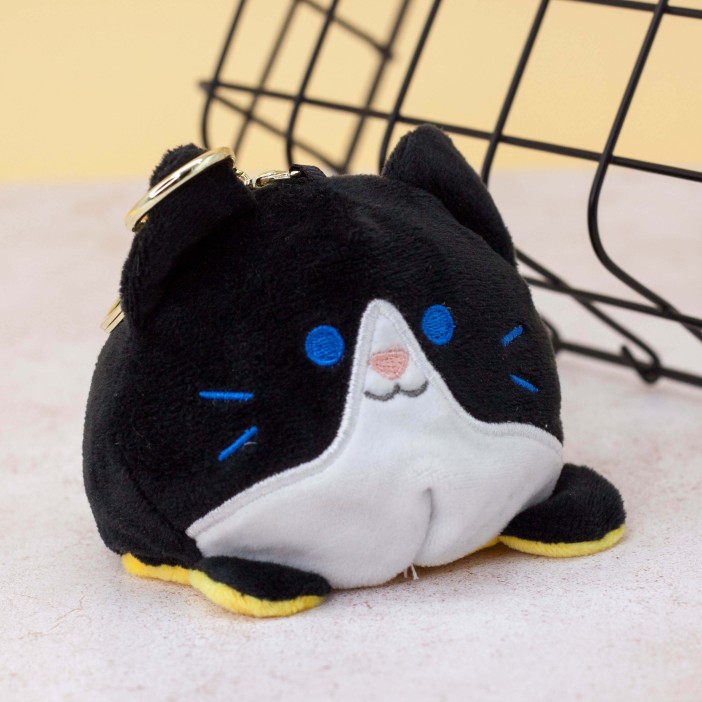 Брелок "Soft cat", yellow-black 