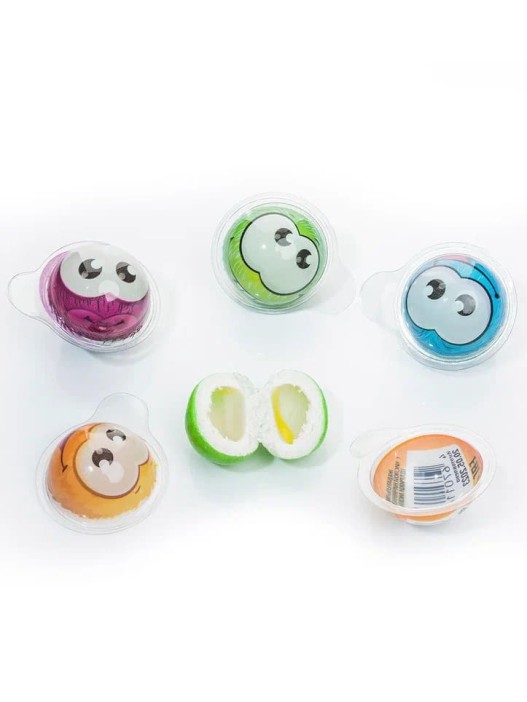 Жевательная резинка с кислой начинкой «Дуй пузырь! ШАРИКИ МОХНАТИКИ», 50 шт 